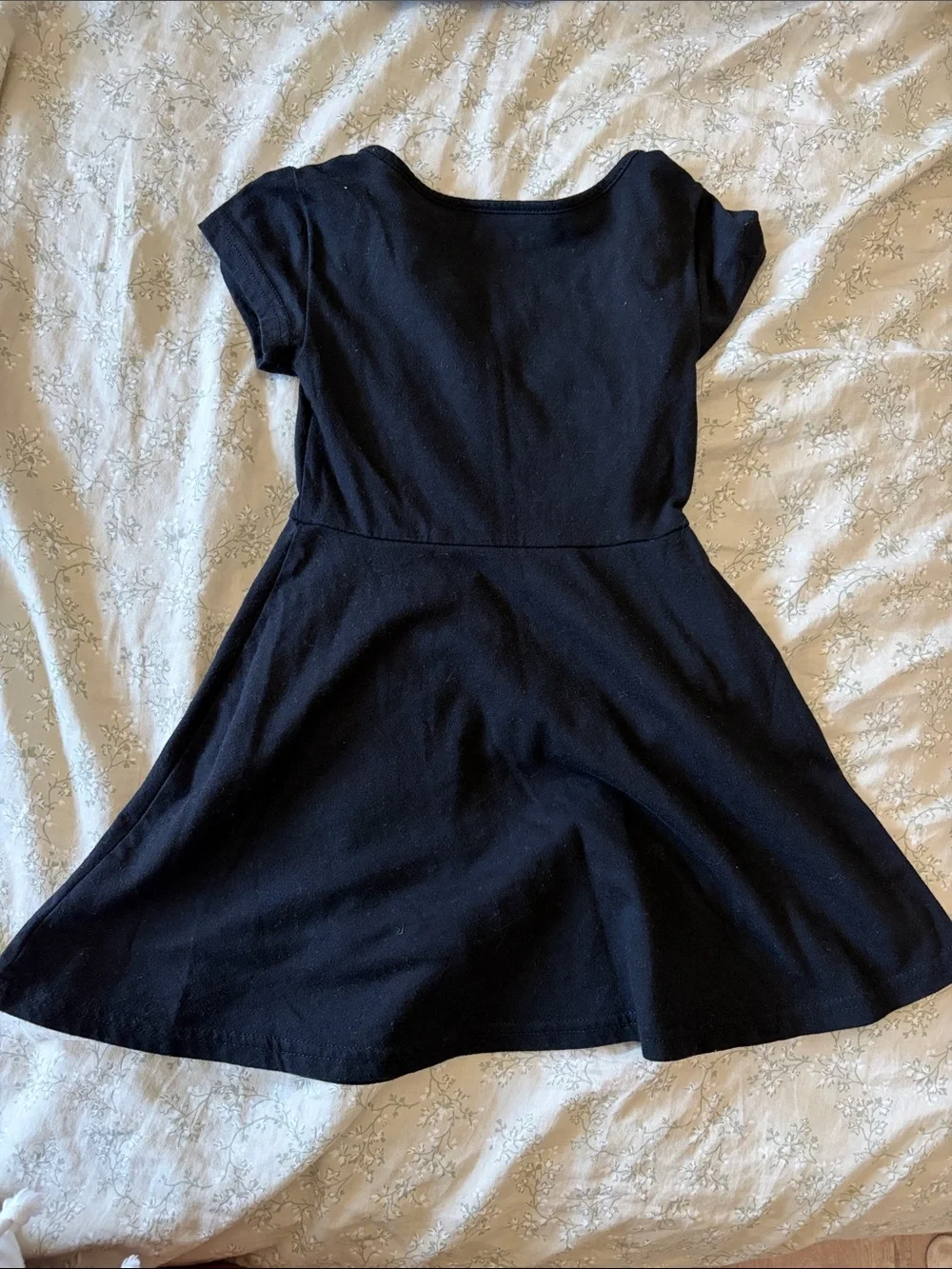 The Children's Place Black Short-Sleeve Fit & Flare Dress